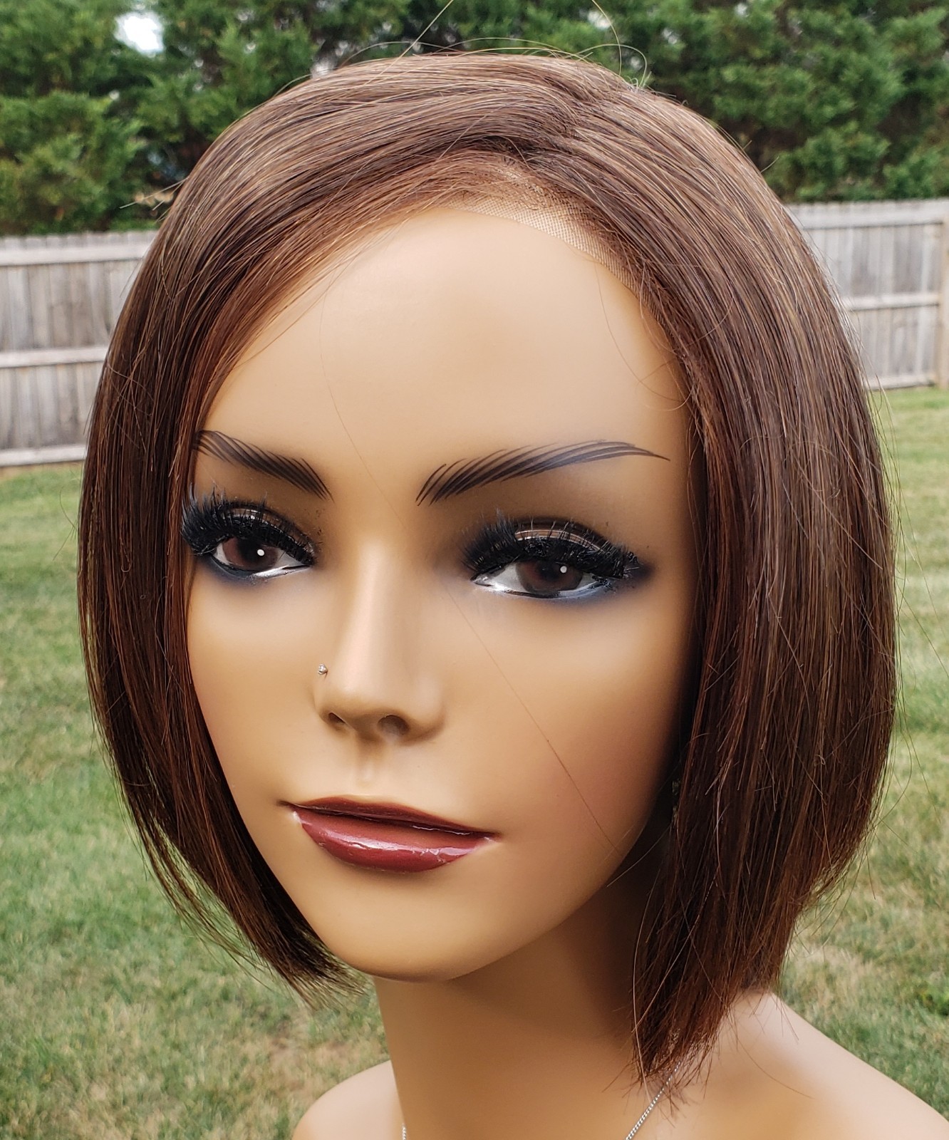 Gabor Opulence Large Wig Mahogany NEW w/tags&box LACEFRONT MONOPART