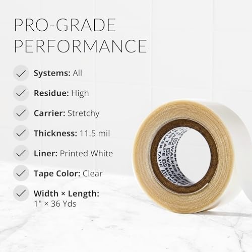 Ultra Hold Double Sided Adhesive Tape 1″ x 36 Yards for Hair Extensions & Wigs