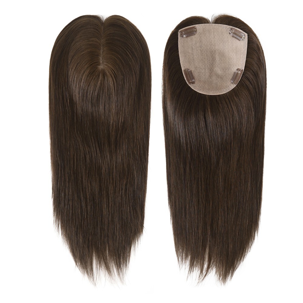 天然女式 Topper 中国 Remy 头发替换 Toupe Systems Top Piece16 英寸-