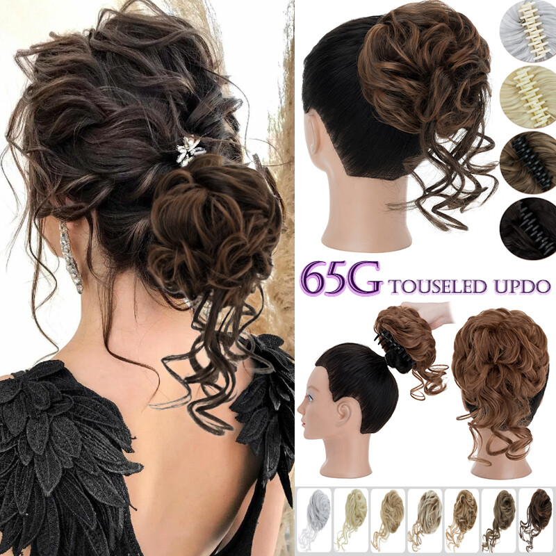 X-LARGE Messy Bun Scrunchie Hair Extensions Ponytail Udpo Hair piece As Human US