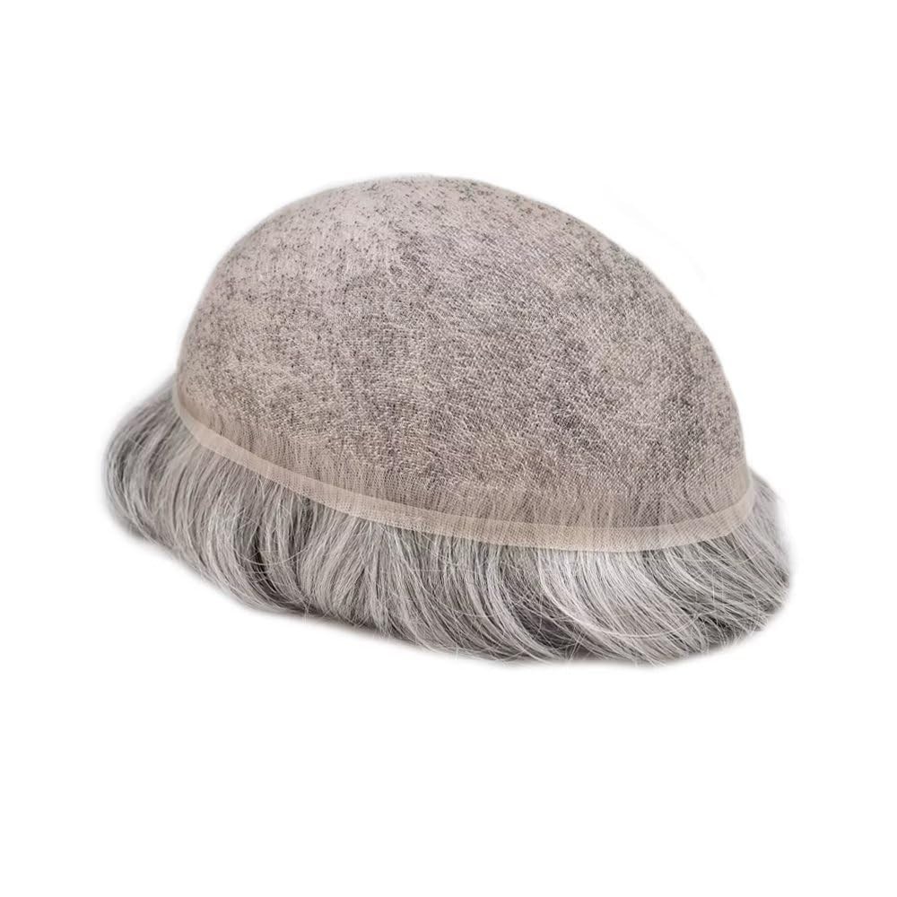 Swiss Lace Men Toupee HairpieceFull French Lace Hair Replacement System For Man