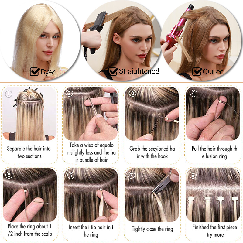 CLEARANCE Stick I Tip Human Remy Hair Extensions Pre Bonded FULL HEAD 150G 300S