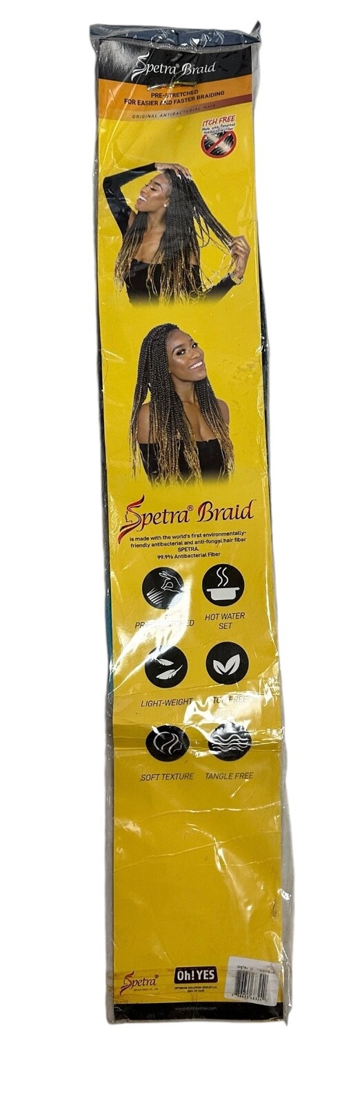 Spetra Hair Easy Braid 26″ Blue & Black Prestretched Antibacterial Itch Free