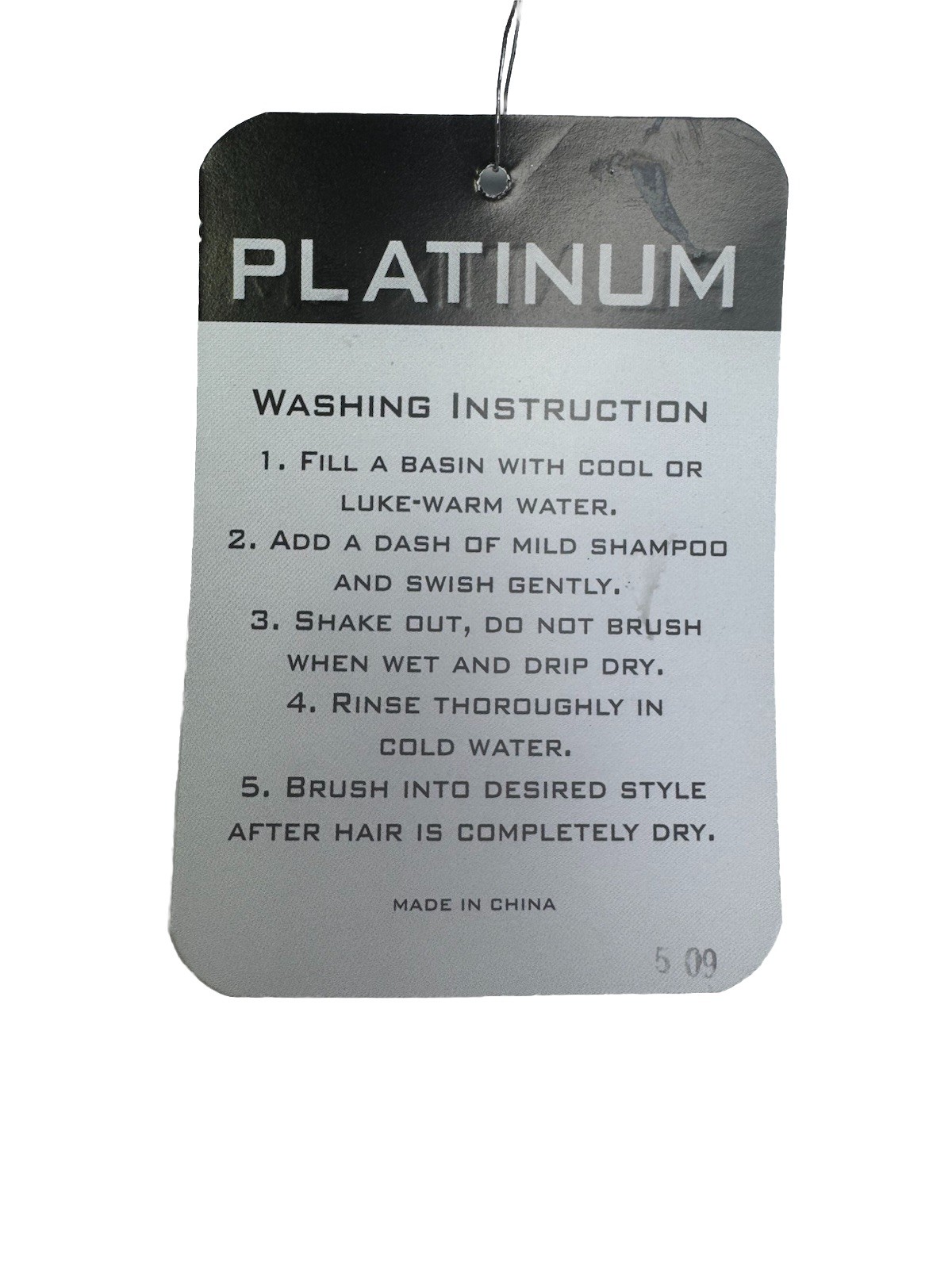 Biba 12” Platinum Draw String Pony Tail Hair Extensions – Day -7 Sunday T1B/144