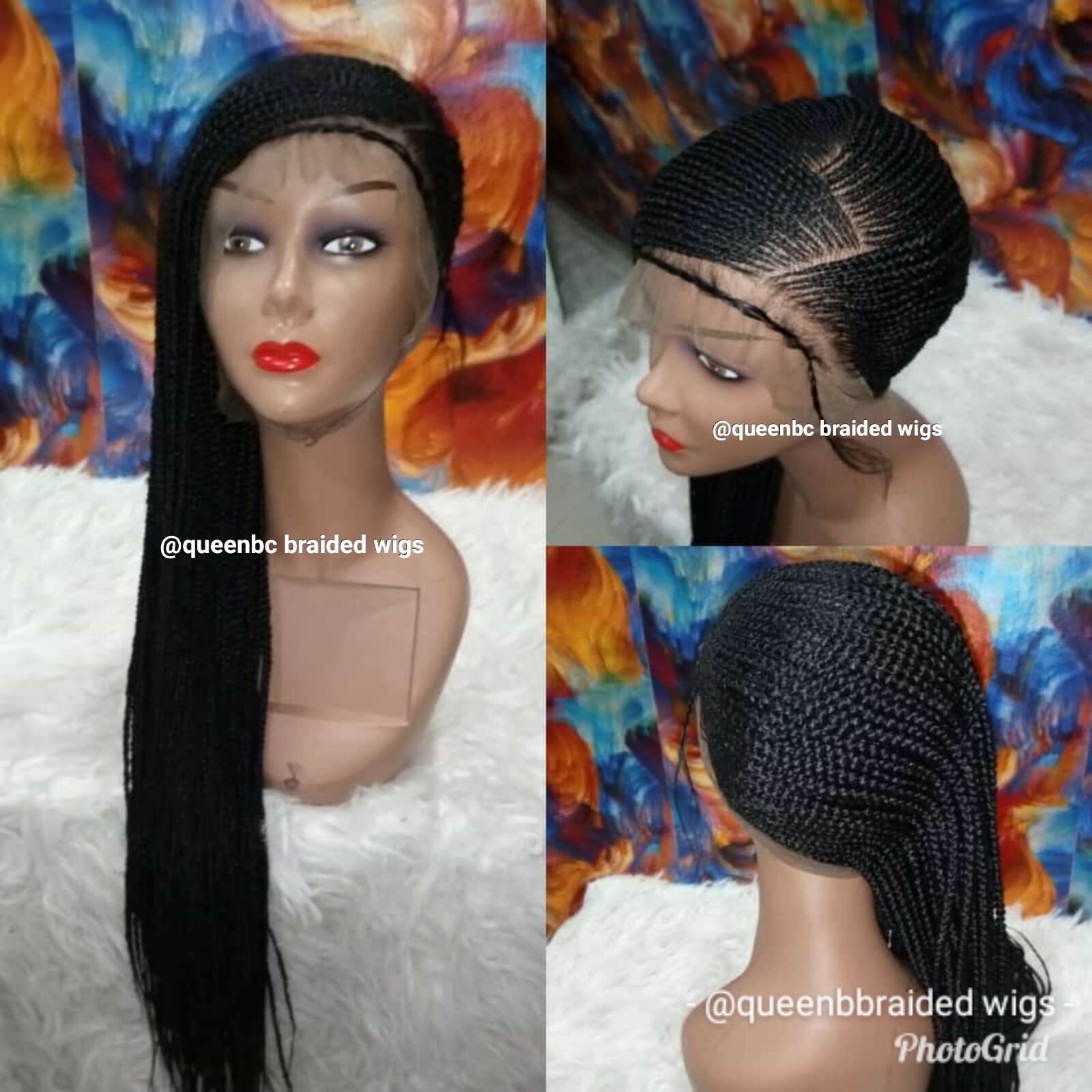 Braided Wig :lemonade braids cornrows with lacefrontwig.pre-order only 2-3WEEKS