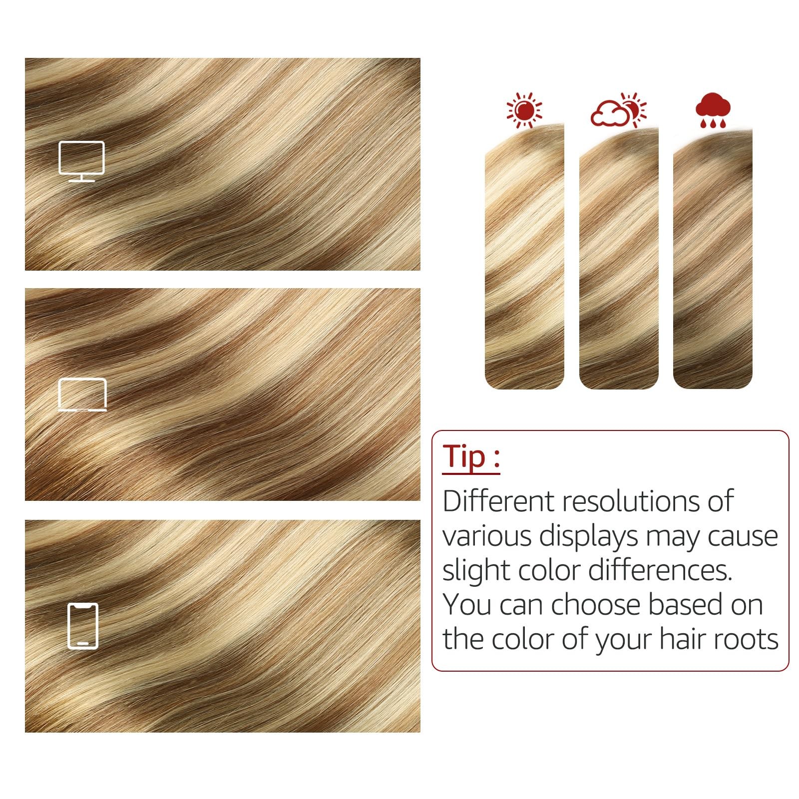 Safireny Wire Hair Extensions 70G Straight Hair Extensions Walnut Brown To Ash