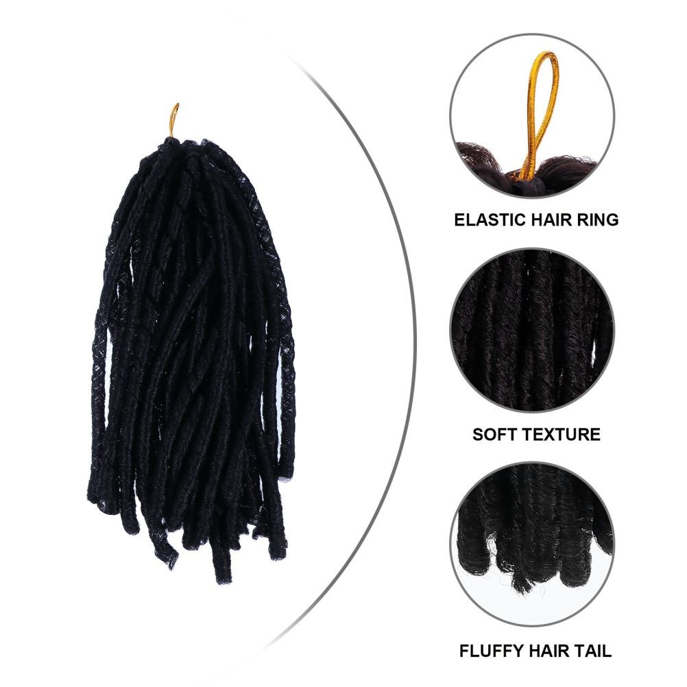 3 Pcs Trendy Head-wears Long Wig Pigtails Universal Lightweight Braided Wigs