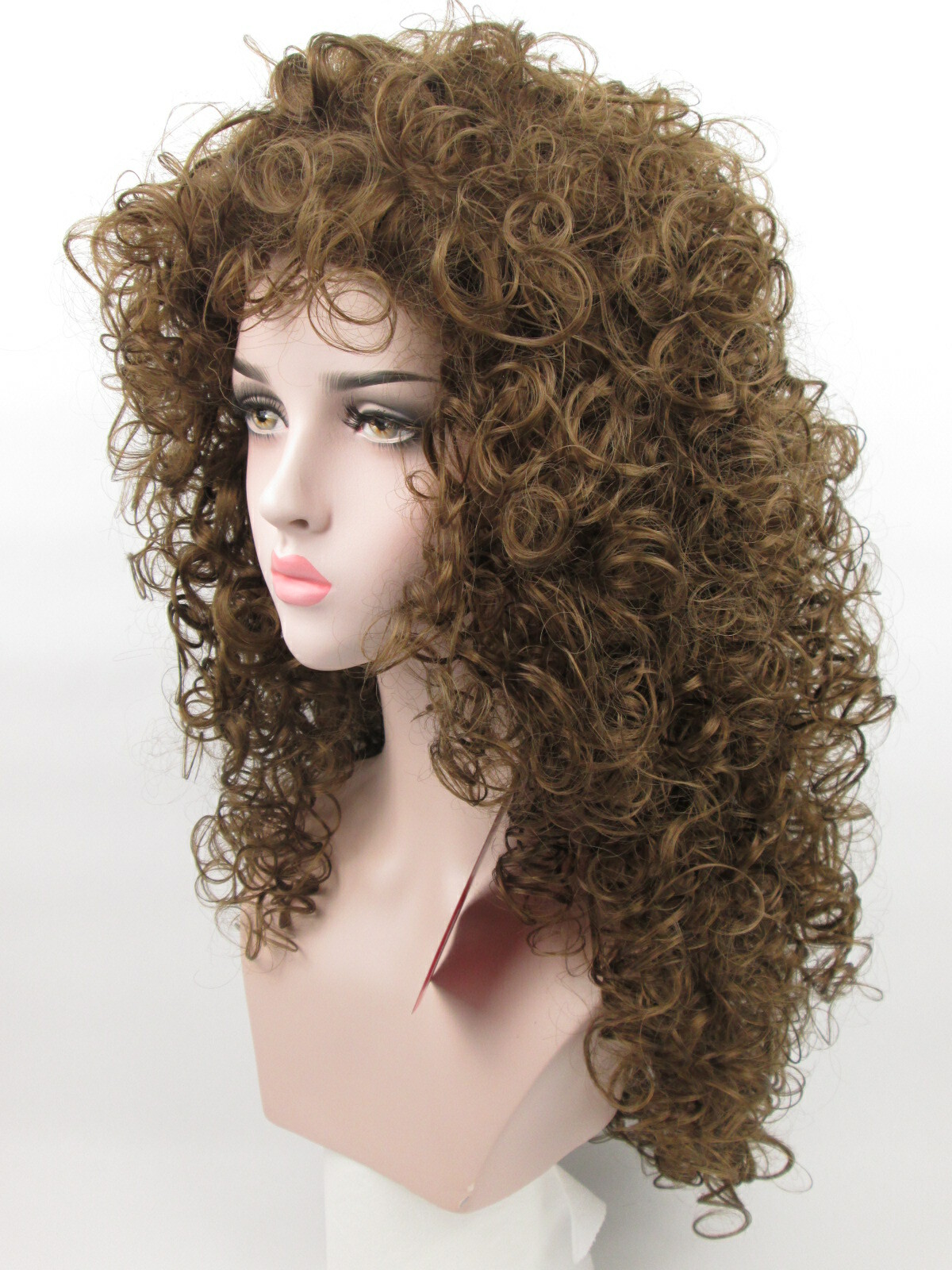 WOMENS 28″ LONG LAYERED TIGHT CURLS CURLY HAIR WIG VICTORIAN CHER MERIDA LIONESS