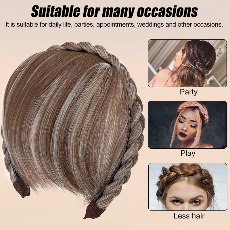Braid Headband Instant Secret Hair Bangs With Headband Braid Hair French Fringe