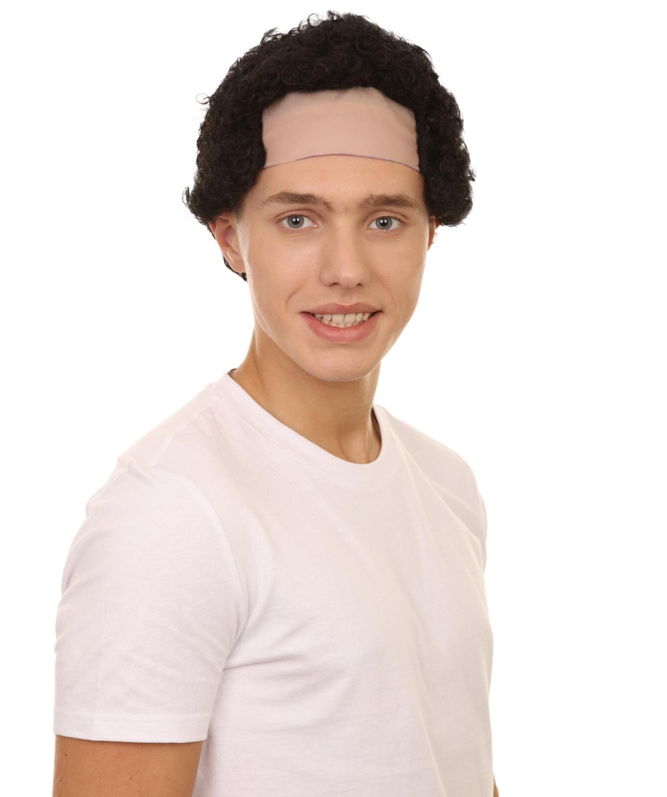 Curly Bald Mens Cosplay Halloween Wig | Premium Breathable Capless Cap HM-273