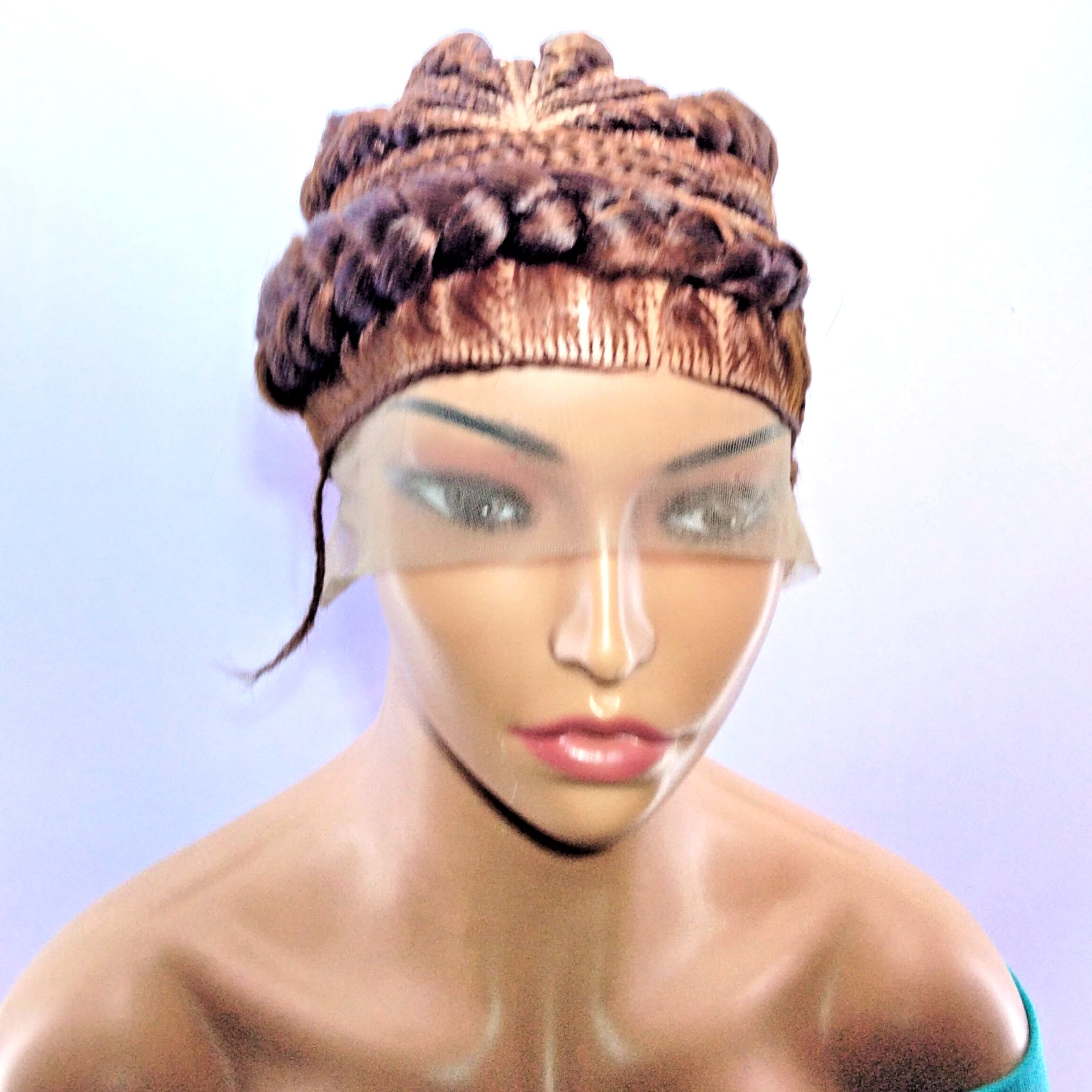 Braided Wig. Large Cornrow Braids. Full Lace with baby hair