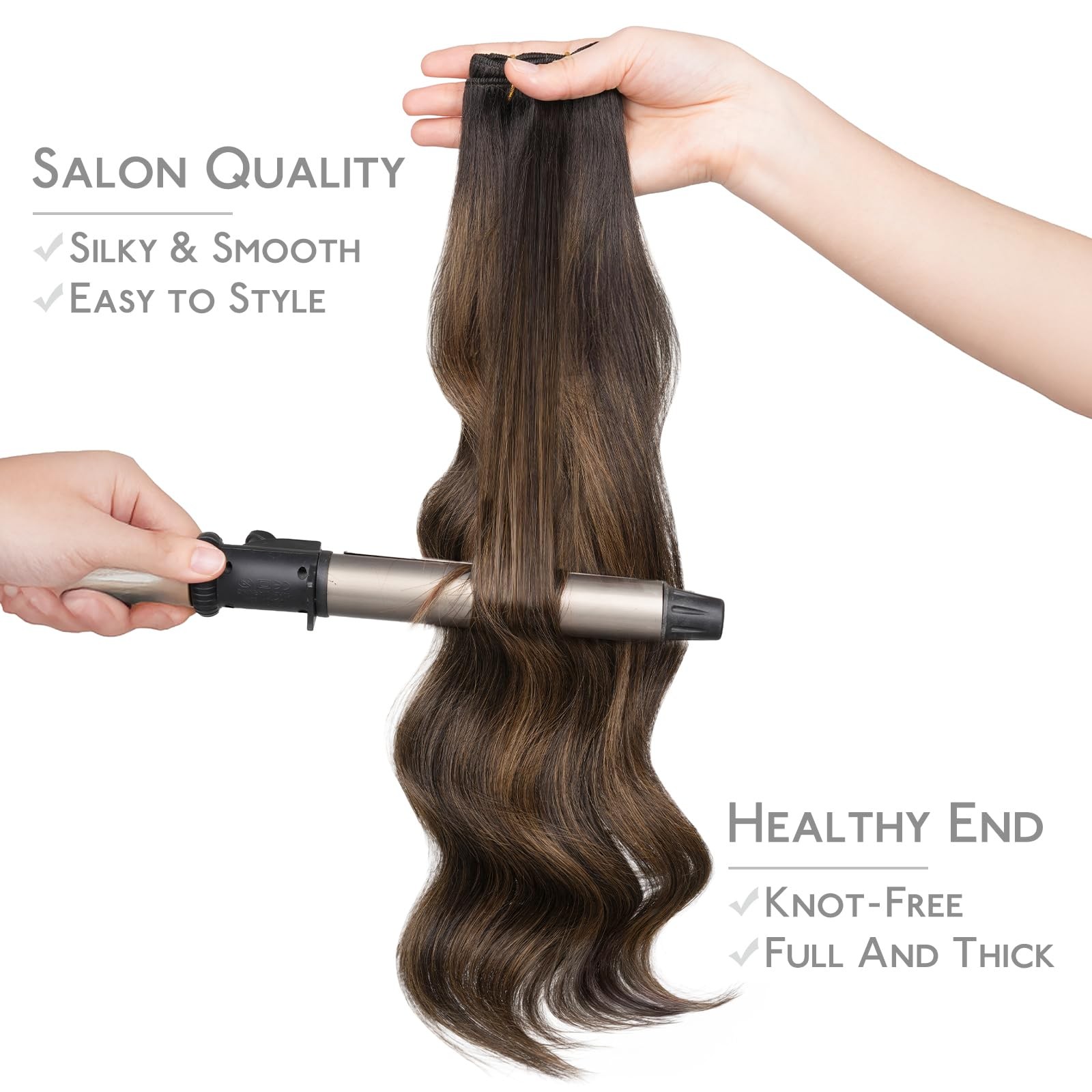WENNALIFE Sew in Hair Extensions Real Human Hair, Weft Hair Extensions Human …