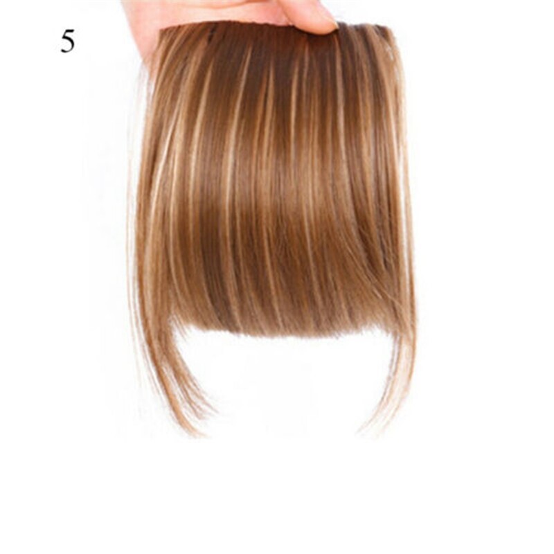 Natural Hair Extension One One Piece Real Thick Clip In Fringe Bangs As Human