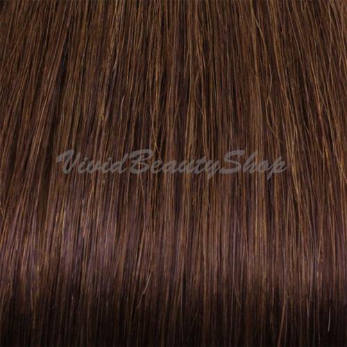 100 I Bond Stick Glue Tip Straight Remy Human Hair Extensions Medium Dark Brown