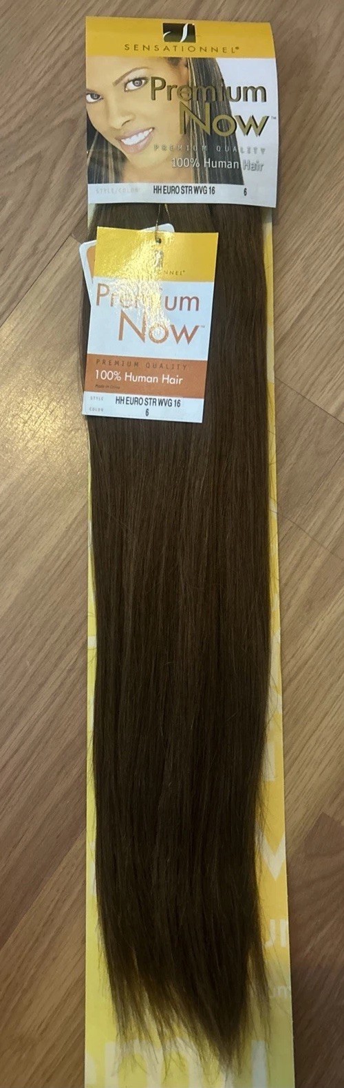 100% Human Hair Extension. 16”inch. Color #6. 1 Pack For $40