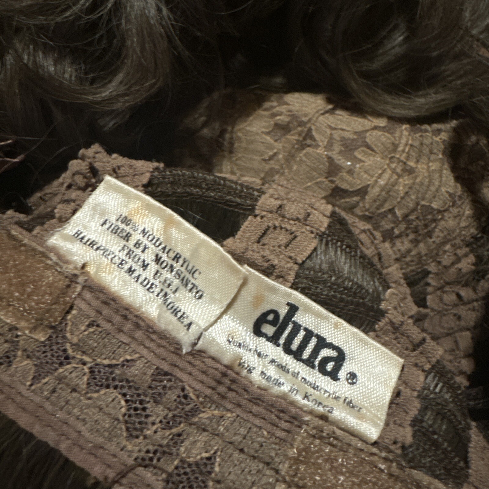 5 Wig Lot dynel, elura, teviron & 2 unbranded wigs