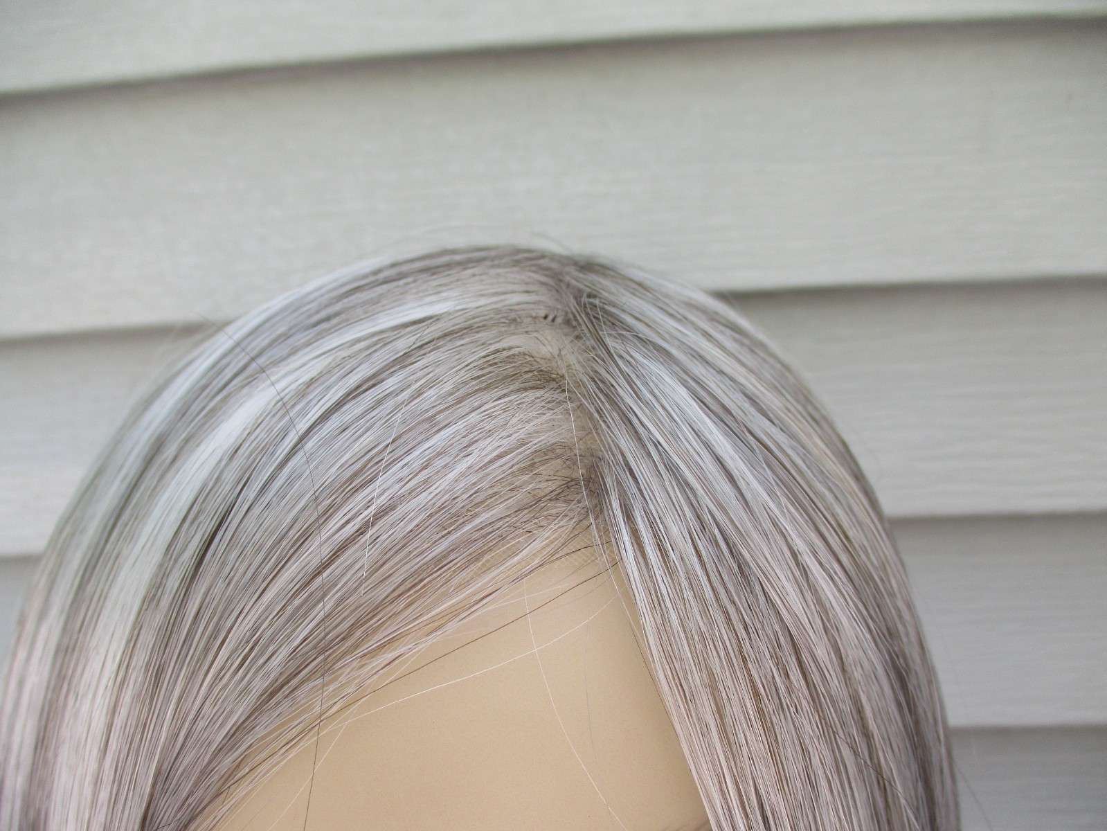 Paula Young Wig SHEER ELITE 100% Hand Tied #SF51/60 SILVERY MOON Gray NWT DEFECT