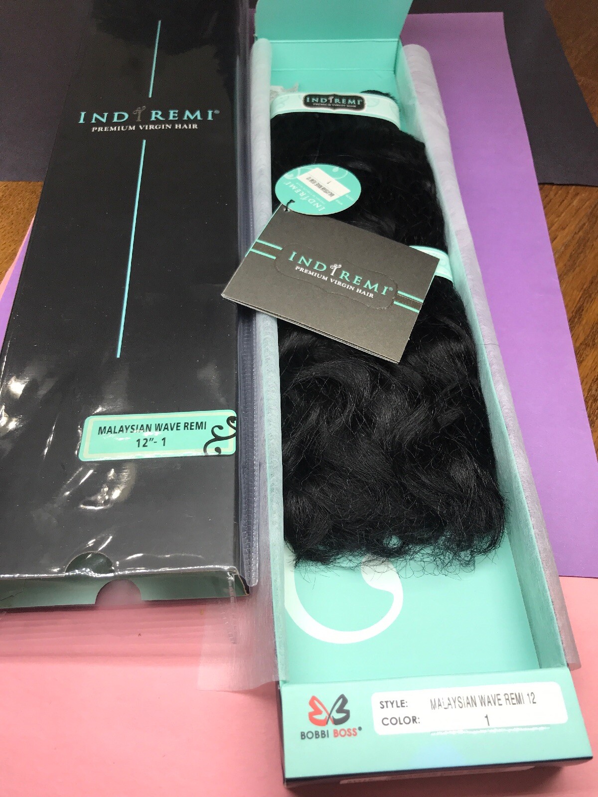 IndiRemi® Virgin Remi Hair Weave_MALAYSIAN_WAVE_WEAVING_12”_#1