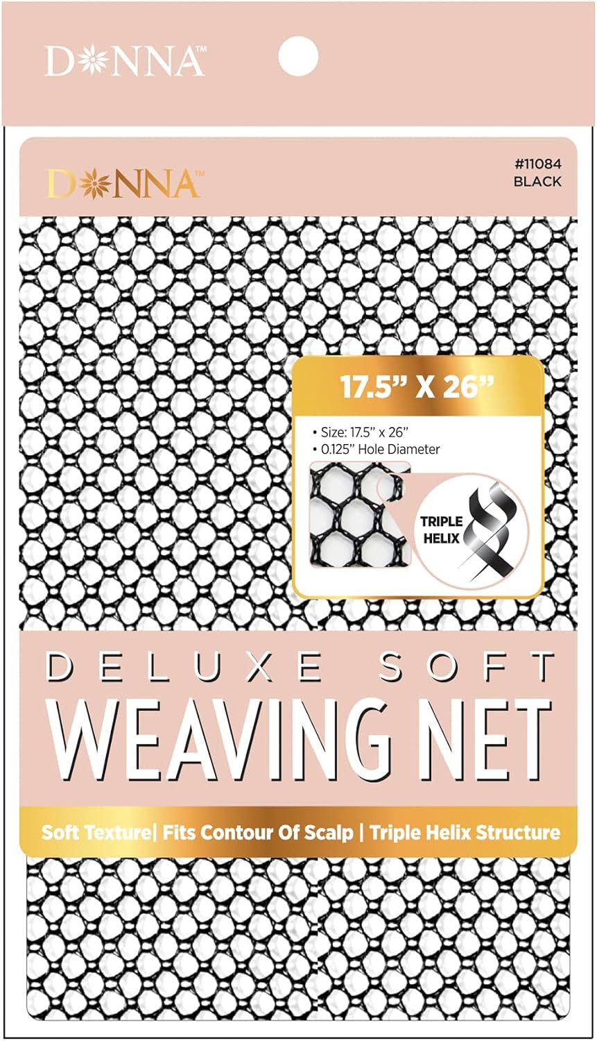 Deluxe Soft Weaving Net 17.5″ × 26″ – Triple Helix Structure Hair Net for Sew-In