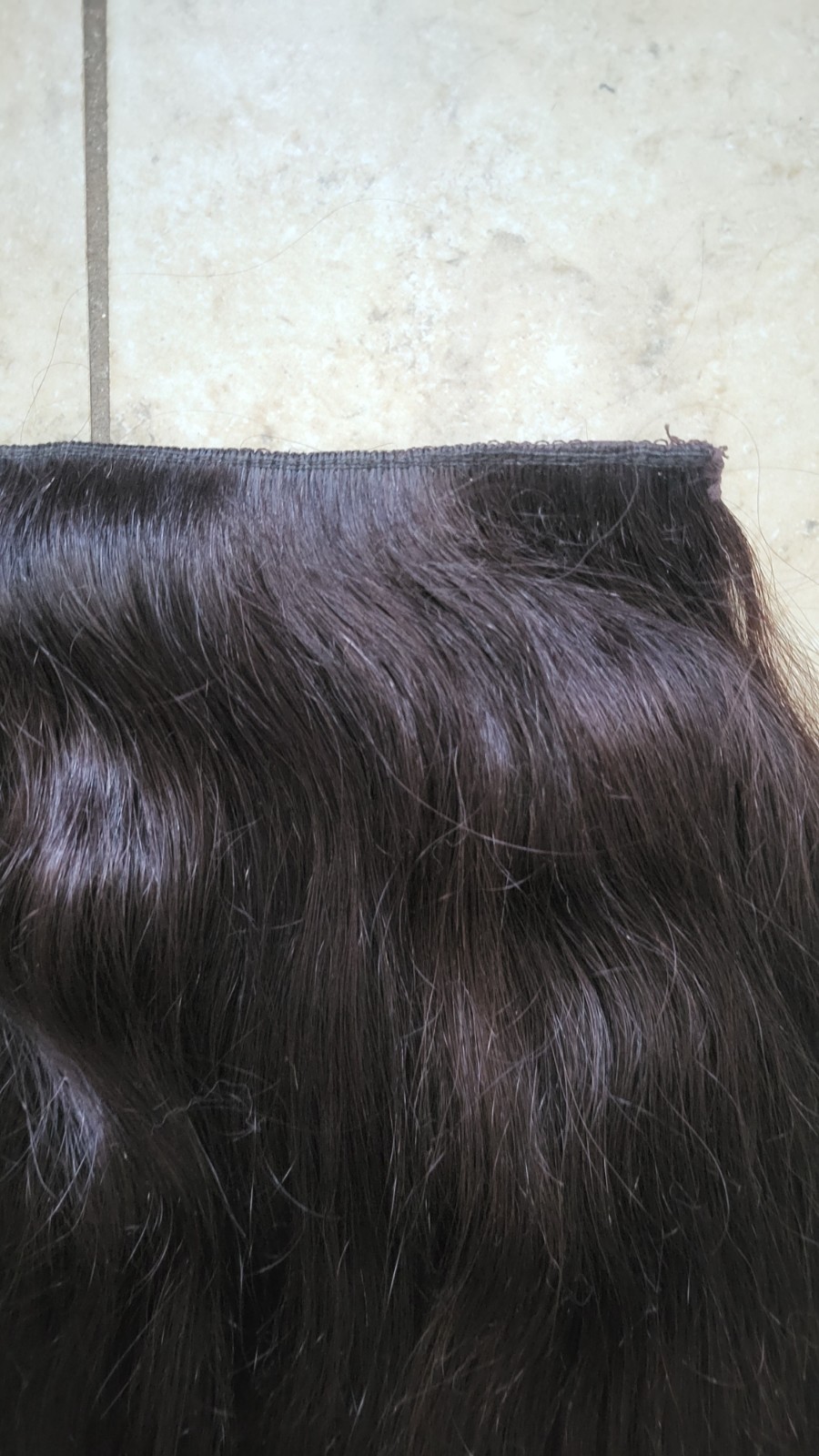 (1 Piece-Back Piece) Hidden Crown Clip In #3 Dark Brown Remy Human Hair 12″