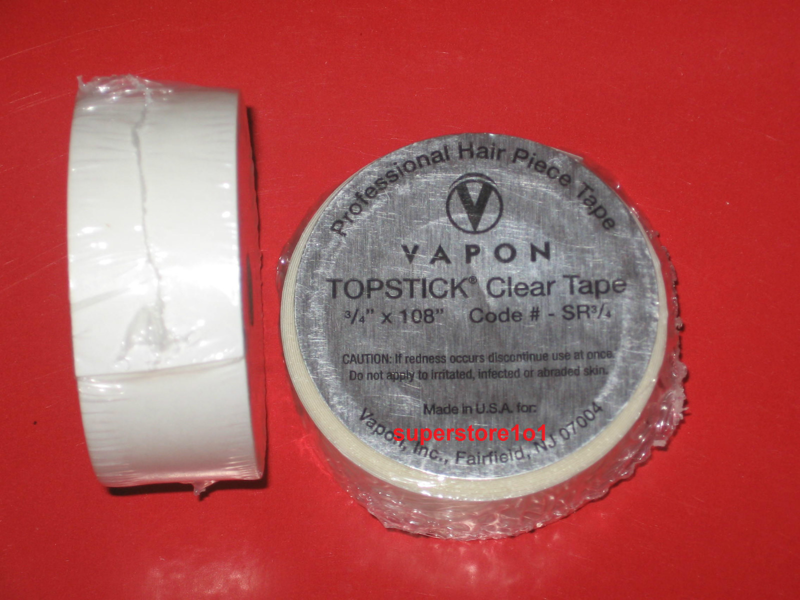 Vapon Topstick SR 3/4 Clear Roll 3/4″X 108″(3YD Roll Tape) ~Lace Wigs, Toupee.
