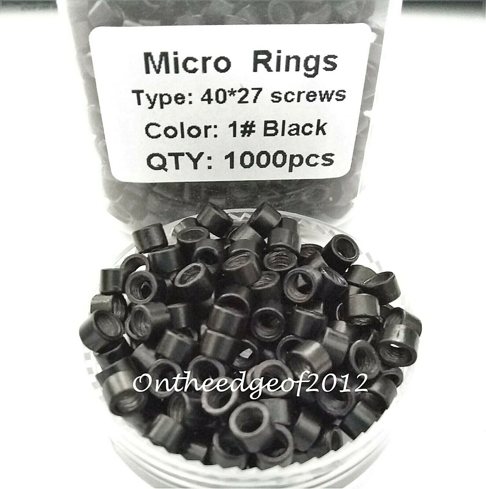 4mm Micro Rings Beads Screw Thread Beads 1000 pcs per Bottle 4.mm X 2.7mm