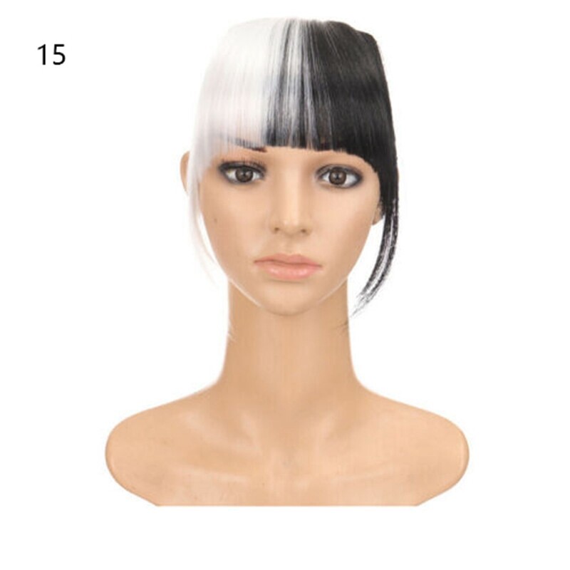 Natural Hair Extension One One Piece Real Thick Clip In Fringe Bangs As Human