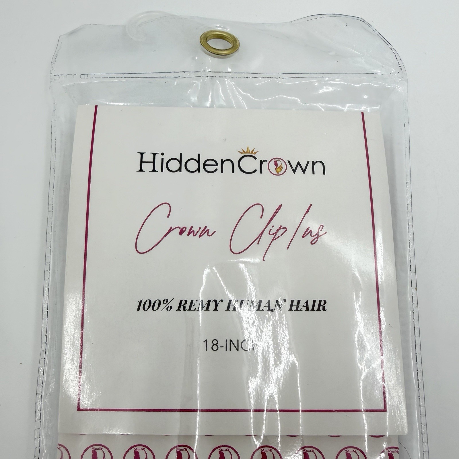 Hidden Crown 18” Crown Clip In Human Hair #2 Off Black 140g New Remy Hair Unused