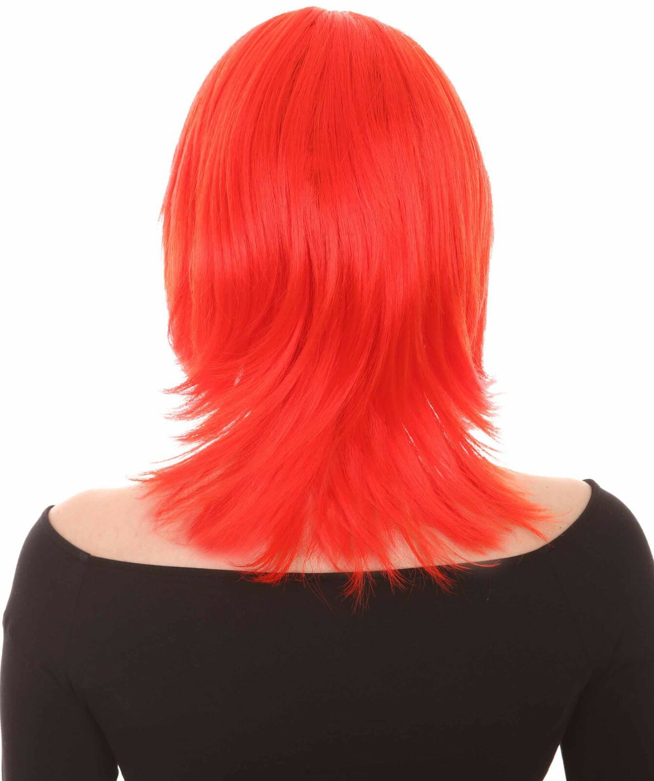 Shoulder Length Bob with Side Bangs Party Wig, Halloween Wig, Multiple Colors