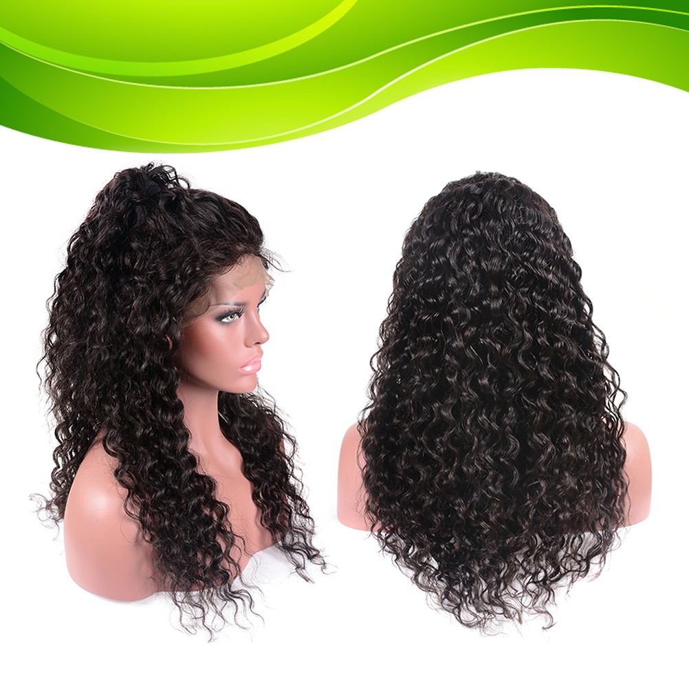 Small Curly Hair Wig Front Lace Hair Accessories Women Wig Natural Black Cover