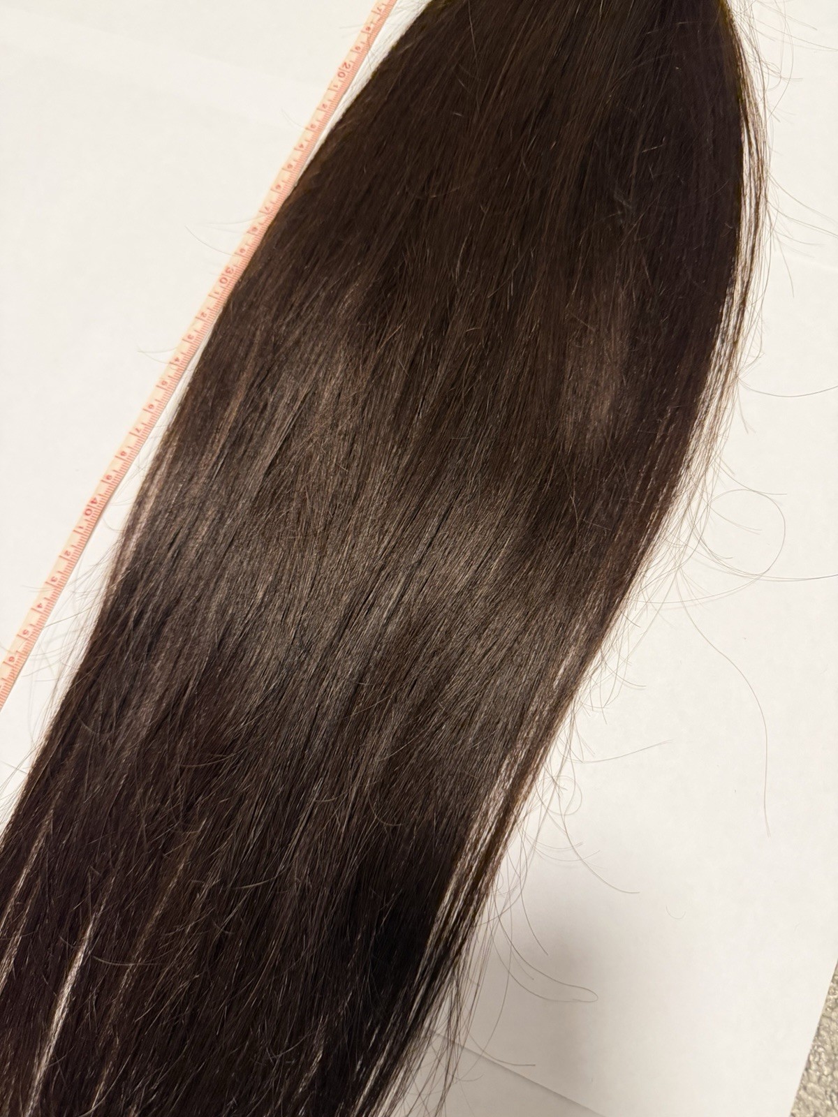 Slavic Human Hair Ponytail 21” 76g Remy Thick Dark Brown Wrap Around Soft
