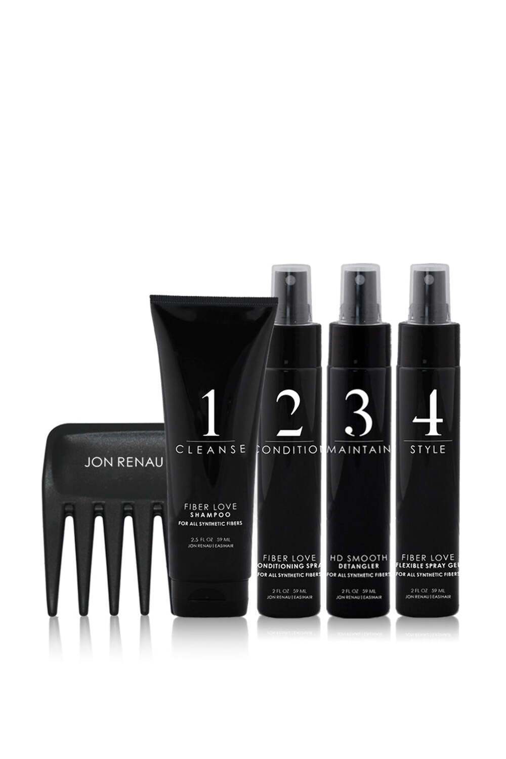 Fiber Love Synthetic Hair 5Pc Travel Kit