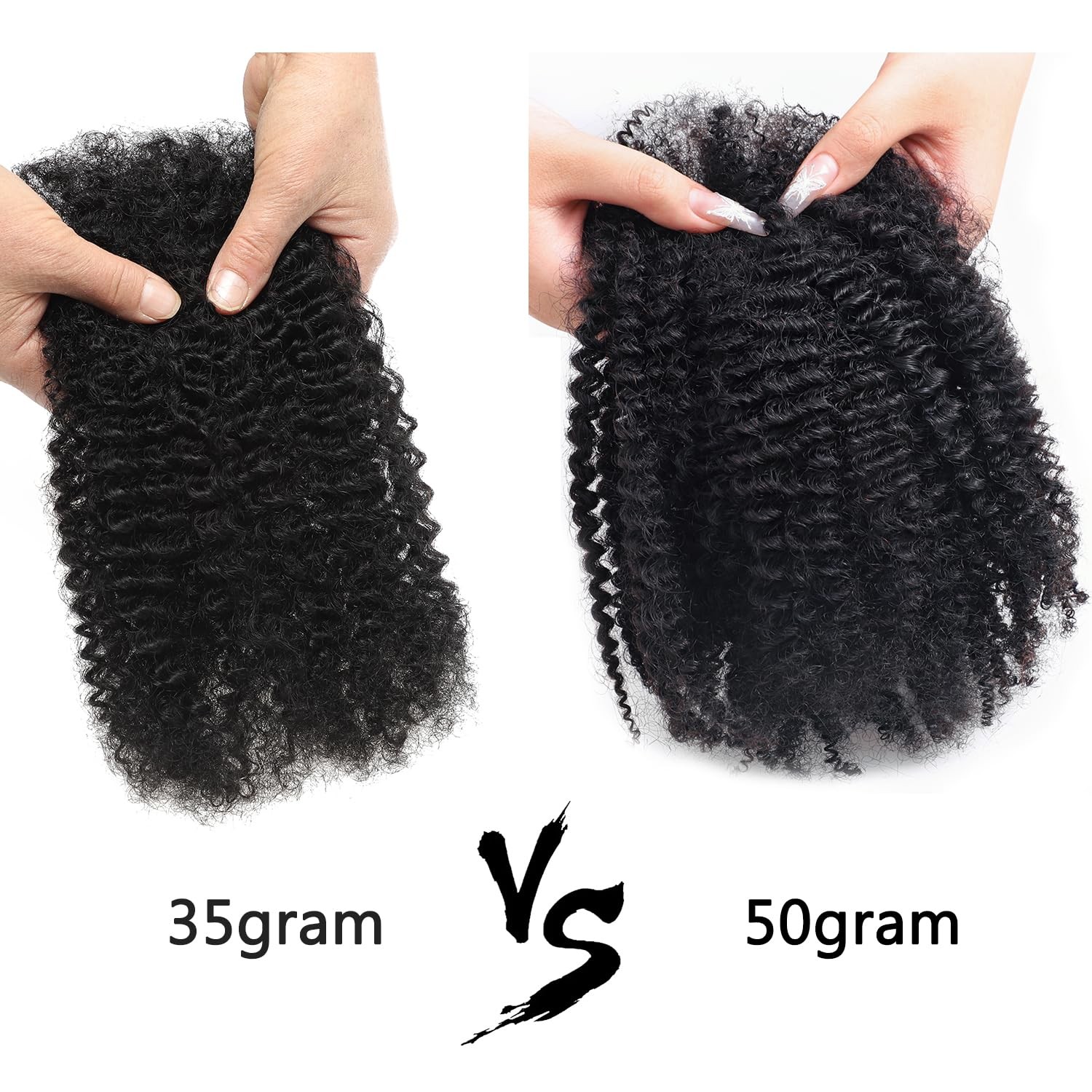 Afro Kinkys Bulk Human Hair(18 Inch) 35g/Pack, Braiding Hair for Dreadlocks, …