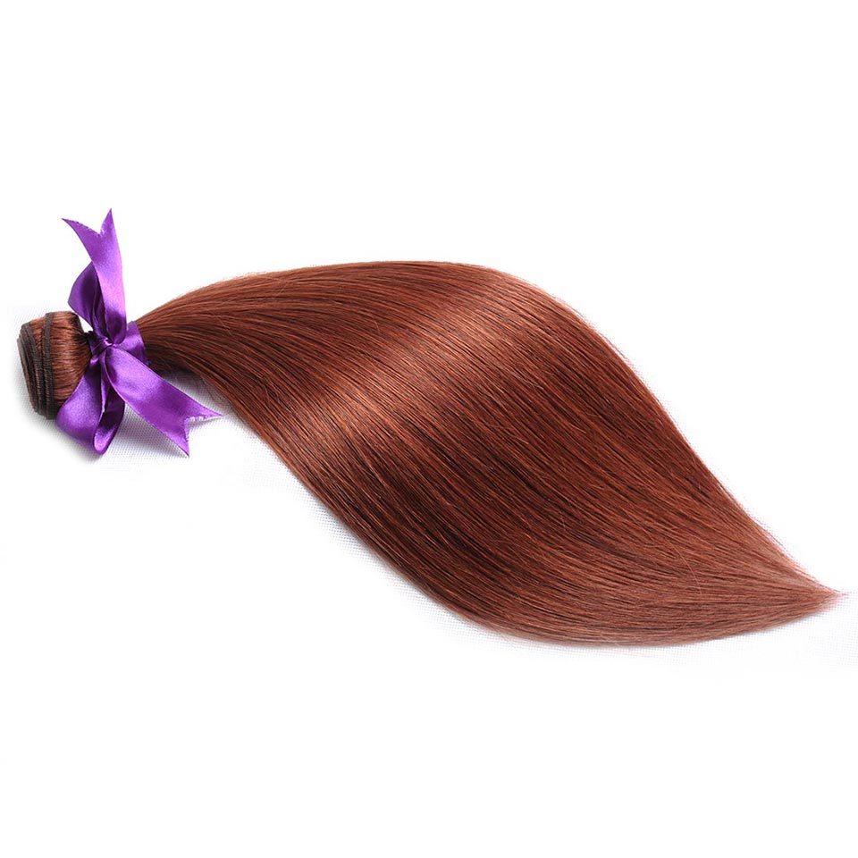 Auburn 33# Straight Body Wave Jerry Curl Curly Bundles Human Hair