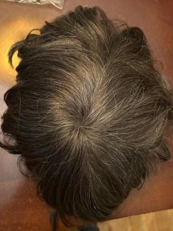 Lavivid men’s hair system – new never worn – lace with poly perimeter – Ash4