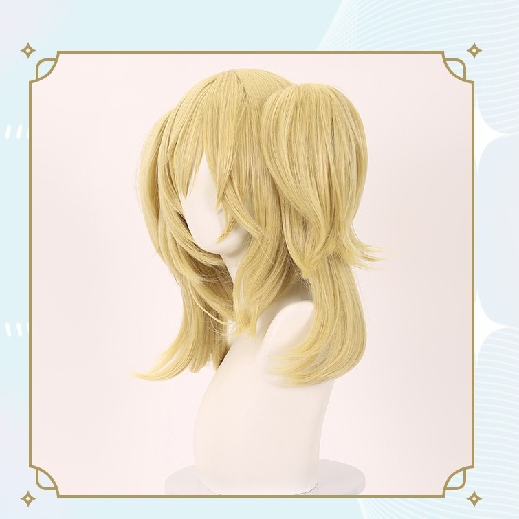 Zenless Zone Zero Burnice White Cosplay Wig 35cm Blonde Red Mixed