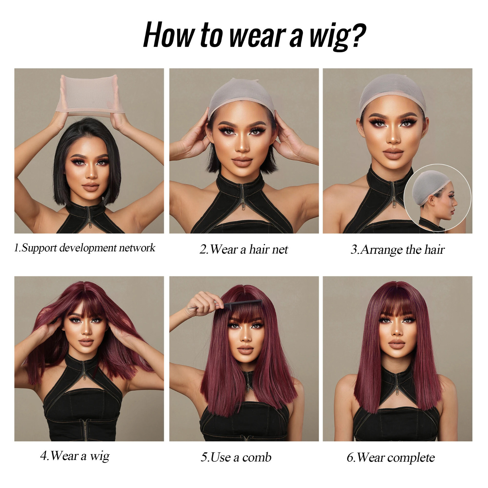 Silver Ash Gray Long Straight Synthetic Wigs Natural Hair with Bangs White Women