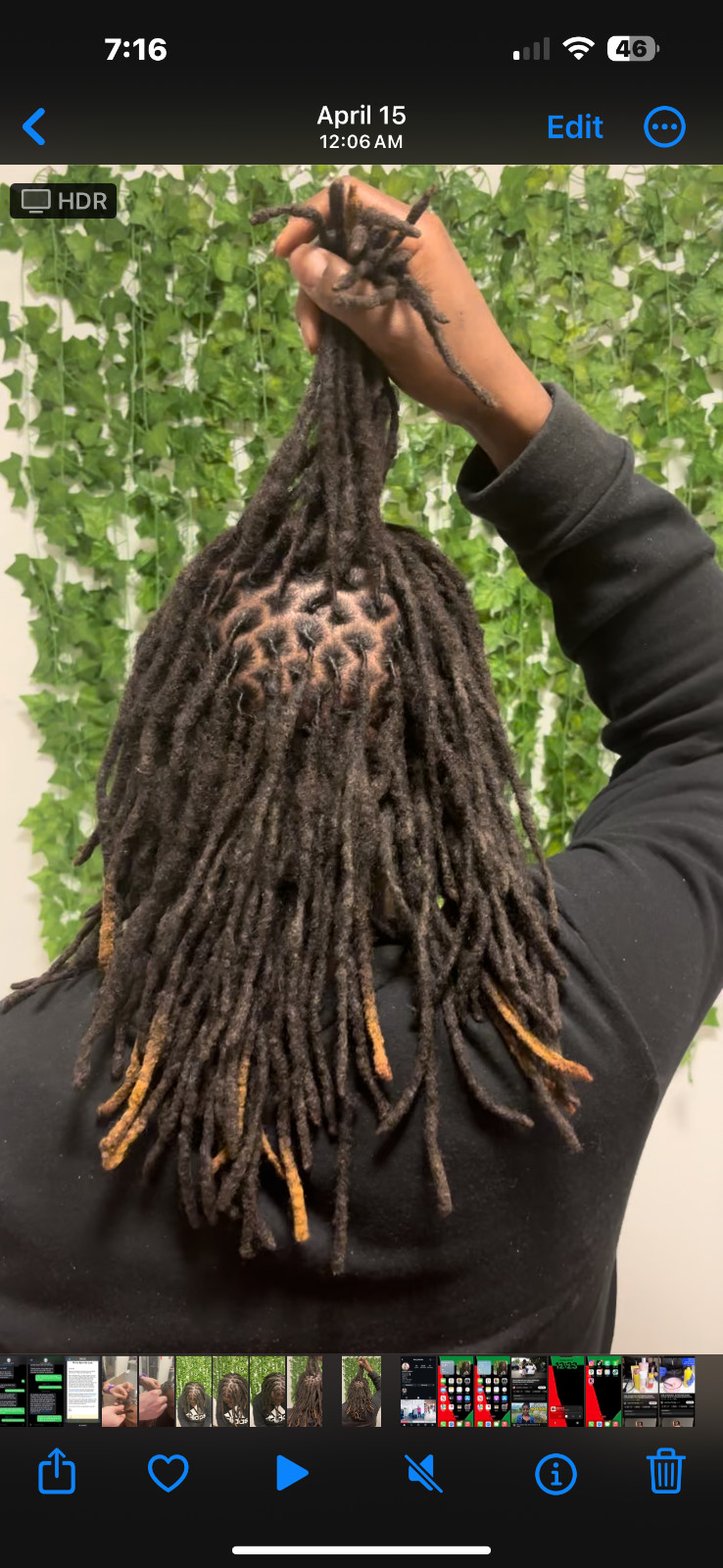 120 Small/ Medium Natural Dreadlock/ Locs
