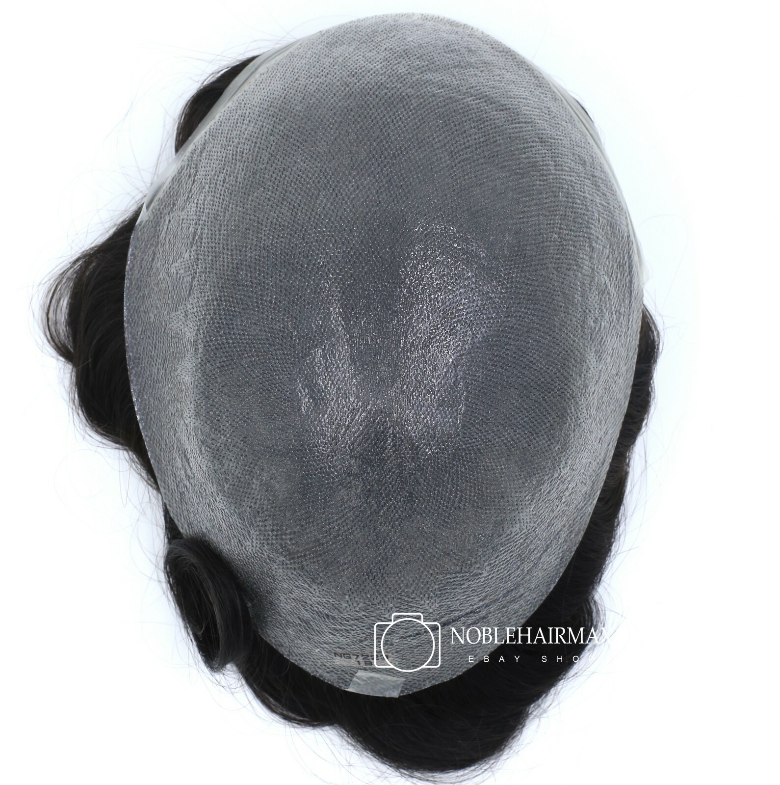 Natural Mens Human Hair Replacement System Thin Skin V-LoopToupee Hairpieces #2