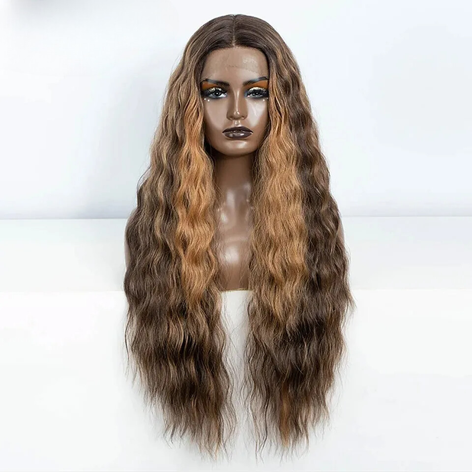 30″ Lace Wigs Synthetic Wig Natural Hair Wigs Part Synthetic Women Lace Wigs