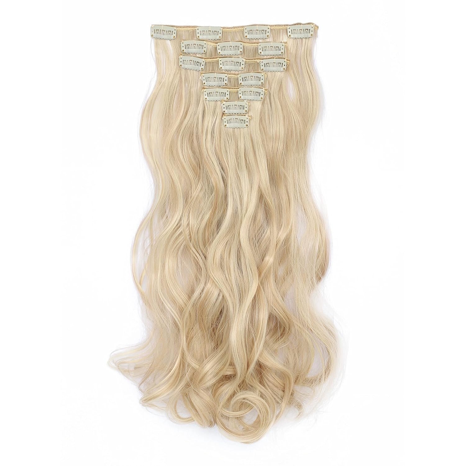 Dark Honey Blonde Highlights Clip in Hair Extensions