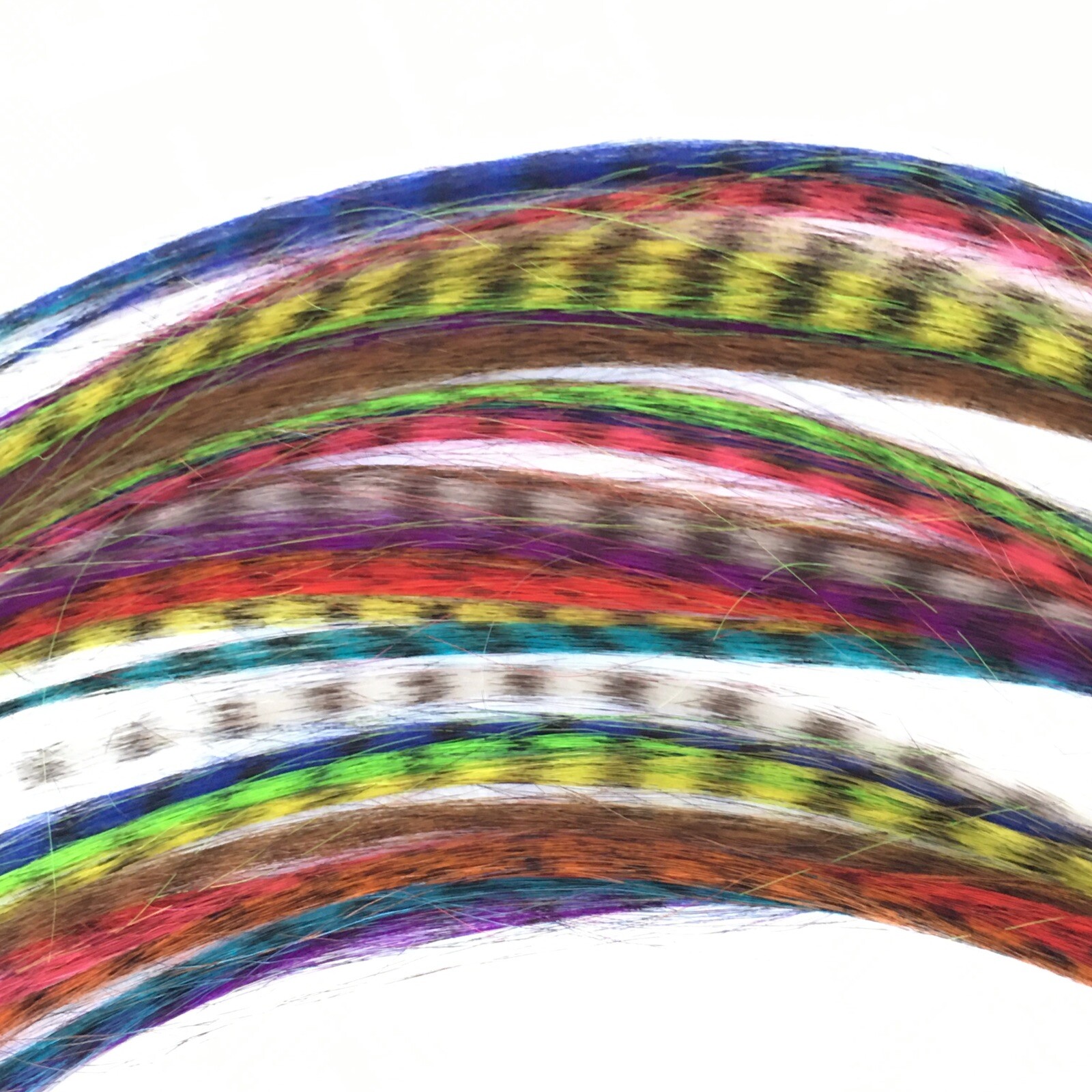 Synthetic Feather Hair Extension Kit With 30 Feathers 1Hook +60 Beads Halloween