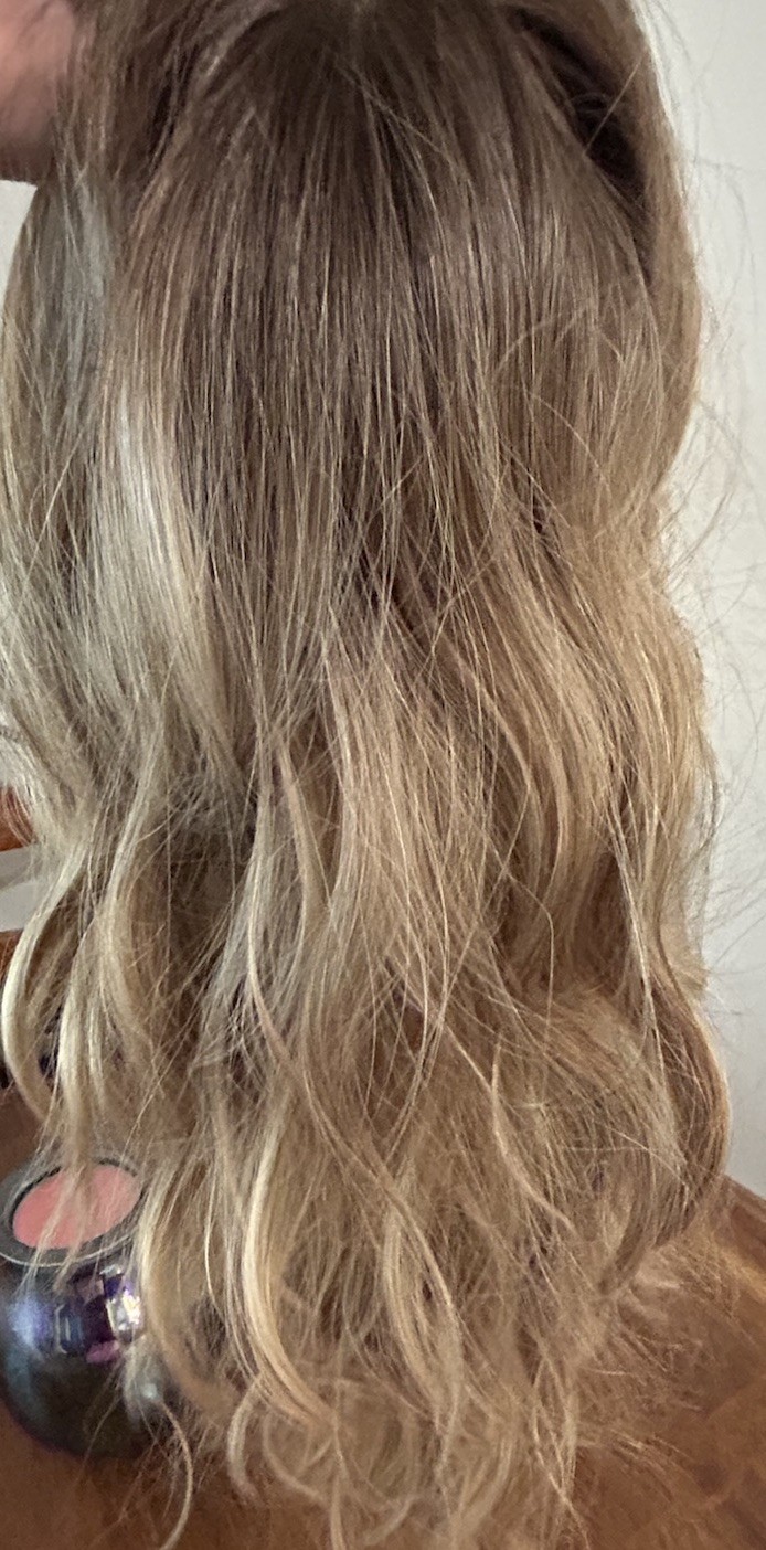 PANEWAY 16” Wavy Hair Topper Wiglet Women’s Clip In Blonde Highlighted New