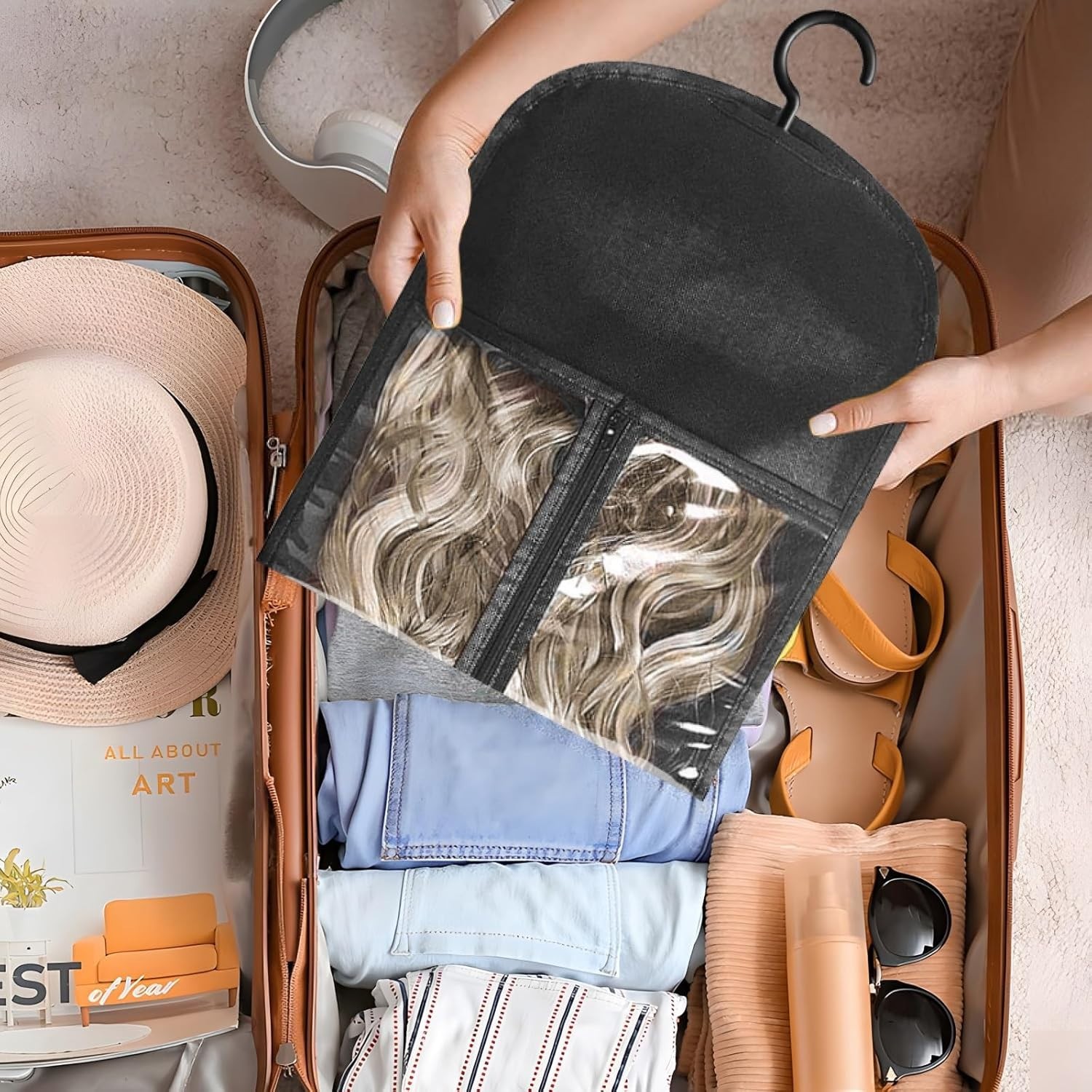 Dust-Proof Wig Storage Hanger, Set of 12