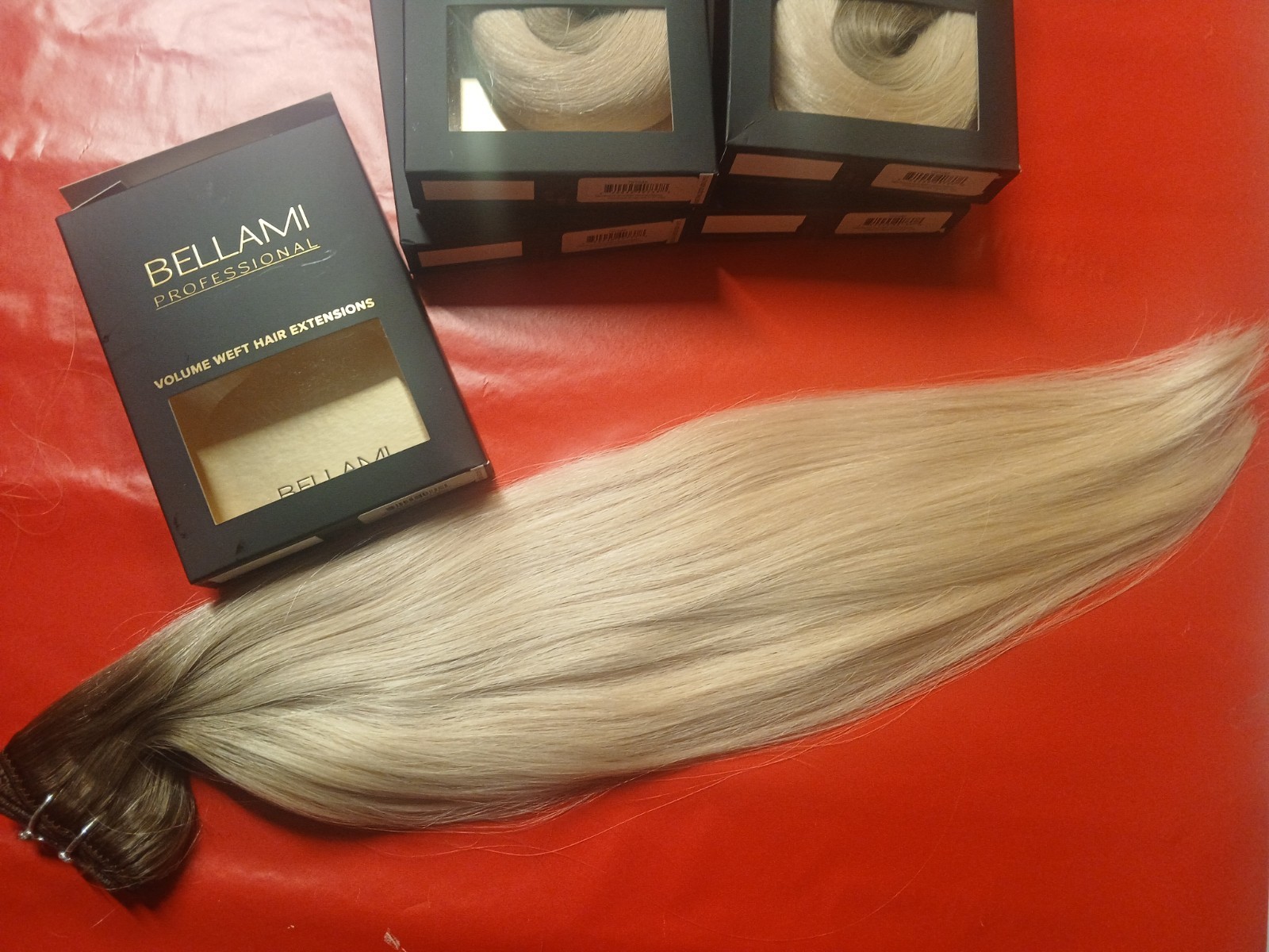 Bellami 20″ Walnut Brown Ash Blonde Rooted Volume Weft