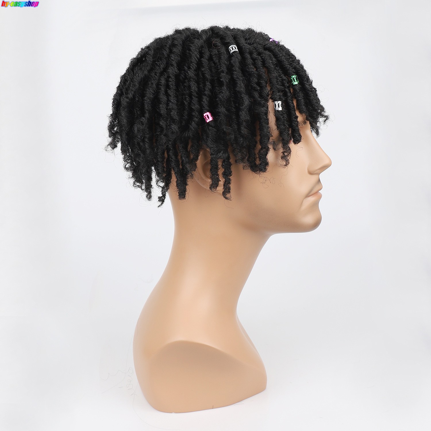 African Wig Top Black Curly Non-mainstream Afro Men Dreadlock Wig