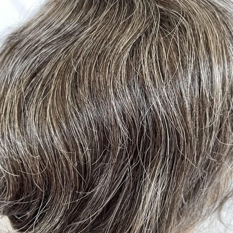 Voloria Mens Toupee Ultra Transparent Thin Skin Pu Replacement Hair Pieces 10X8
