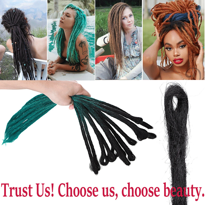 Real Thick Dreadlocks Hair Extensions Long Braids Crochet Twist Dreads Faux Locs