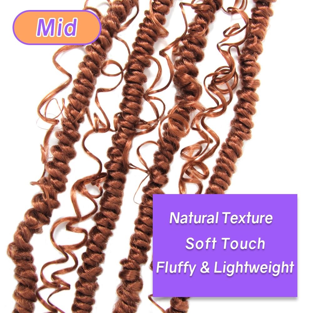 Locsbyhand Boho Crochet Passion Twist Hair Pre Looped 18 Inch Goddess Passion