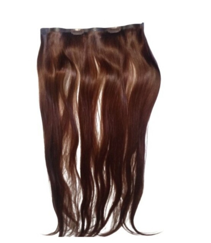 Bellame Silk Seam 55g 22″ Dark Maple Brown Volumizing Weft